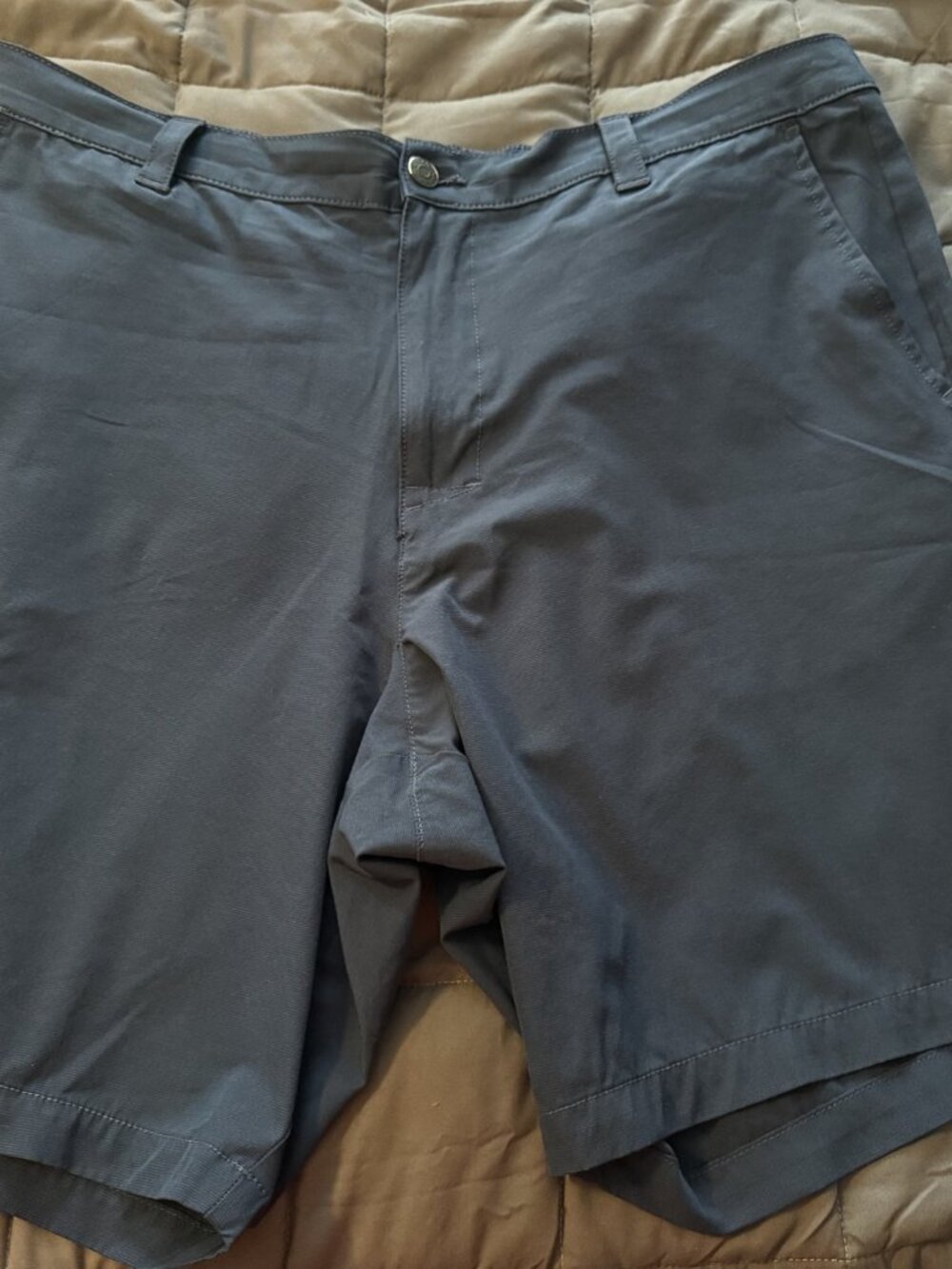Banana Republic Men's Comfort Flat Front Short Navy Blue Size 40 Stretch Wicking